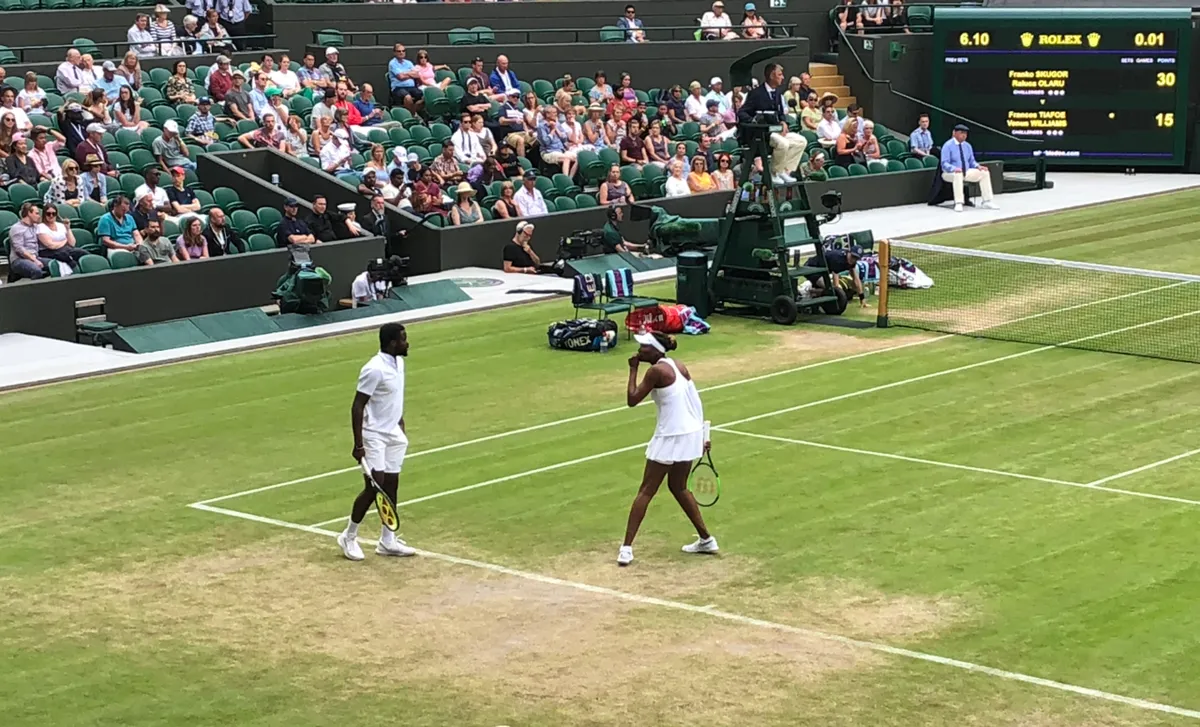 Frances Tiafoe and Serena Williams 2019