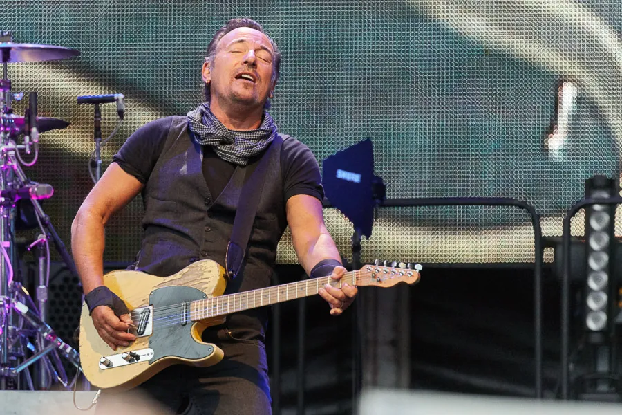 Bruce Springsteen performing live