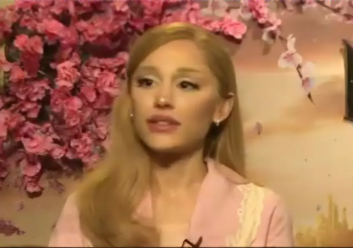 Ariana Grande promoting Wicked