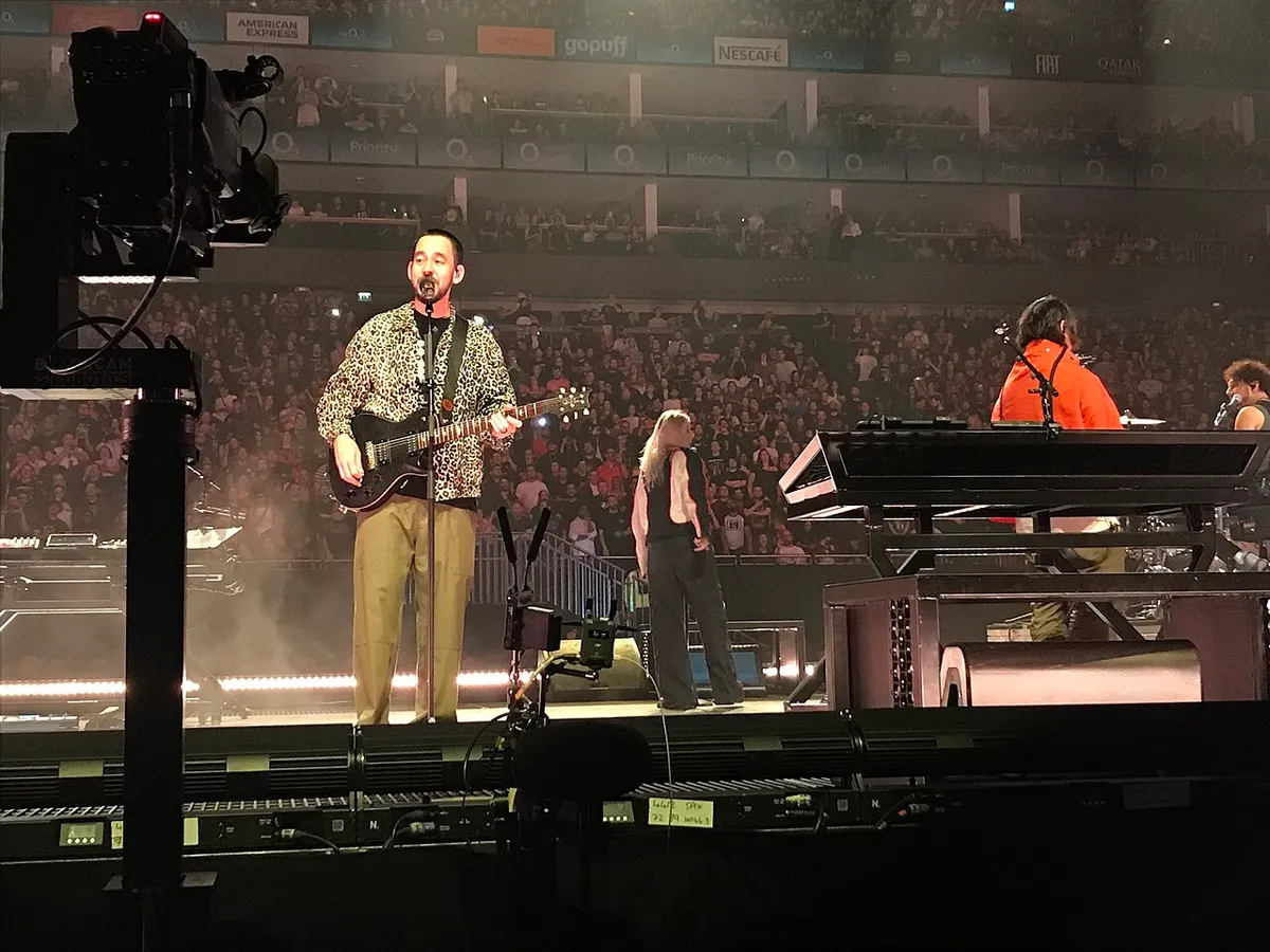 Linkin Park performing live