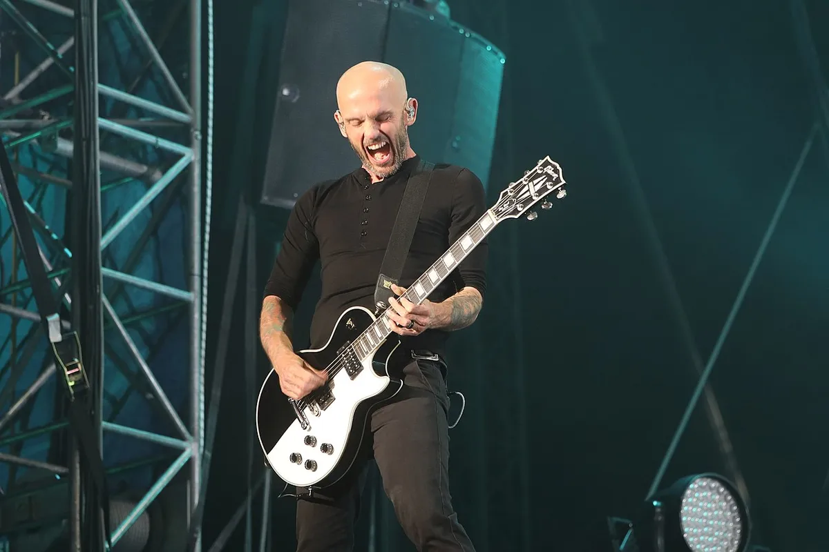 Rise Against performing live