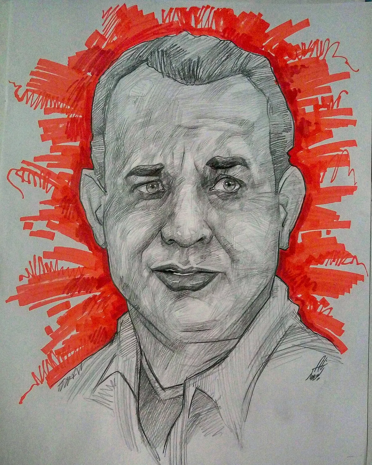 Tom Hanks drawing
