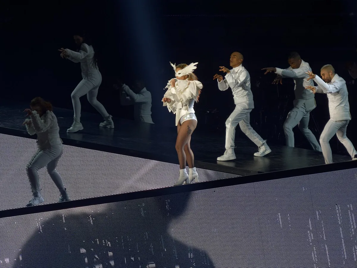 Lady Gaga performing live