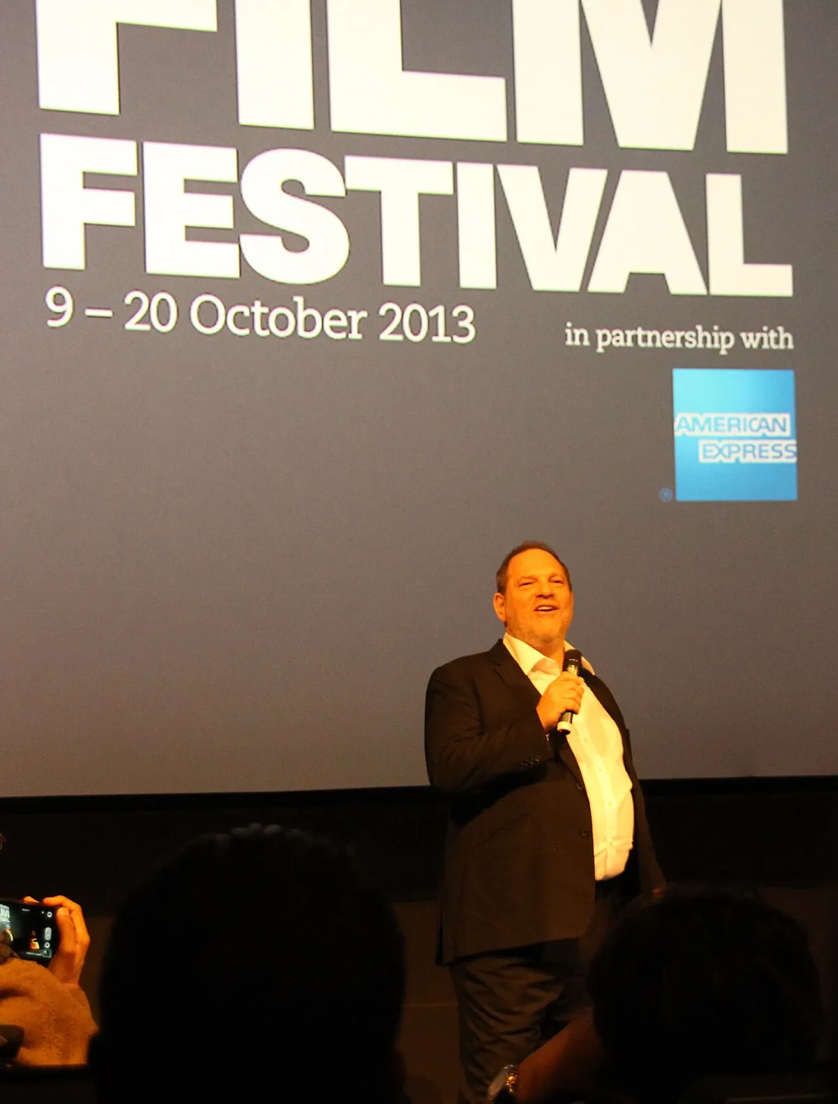 Harvey Weinstein at the LFF