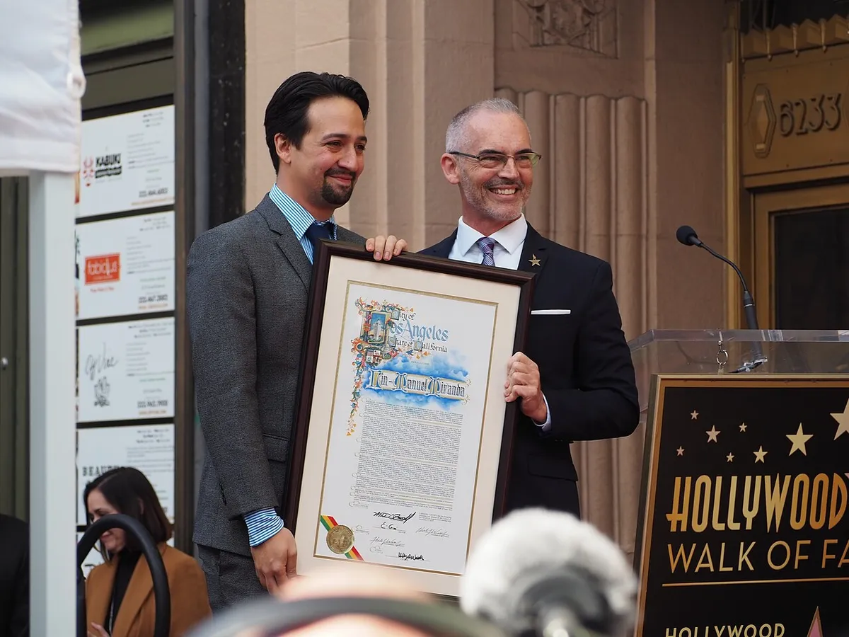 Lin Manuel Miranda Hollywood Walk of Fame ceremony
