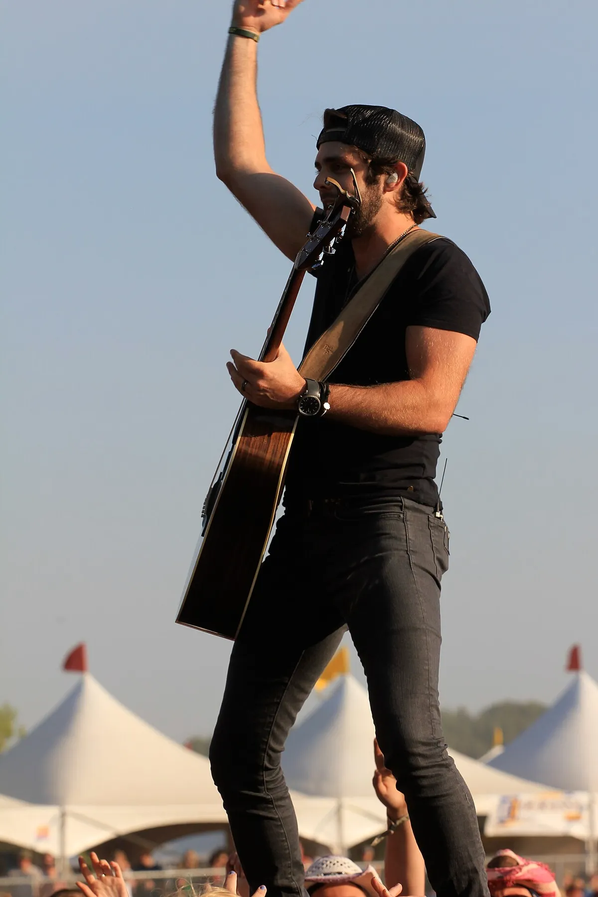 Thomas Rhett performing live