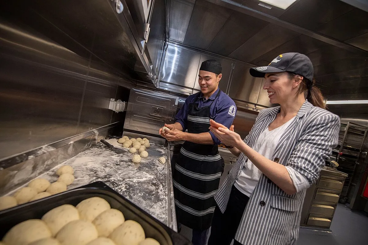 Jacinda Ardern Royal New Zealand Navy chefs