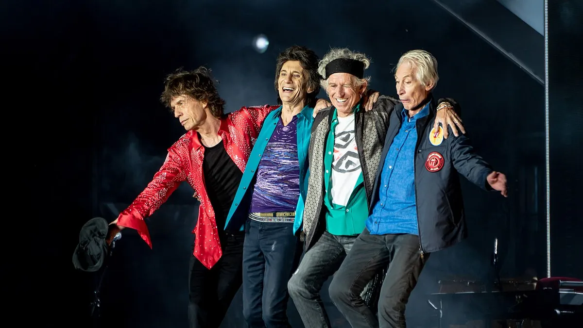 Rolling Stones post-show bow