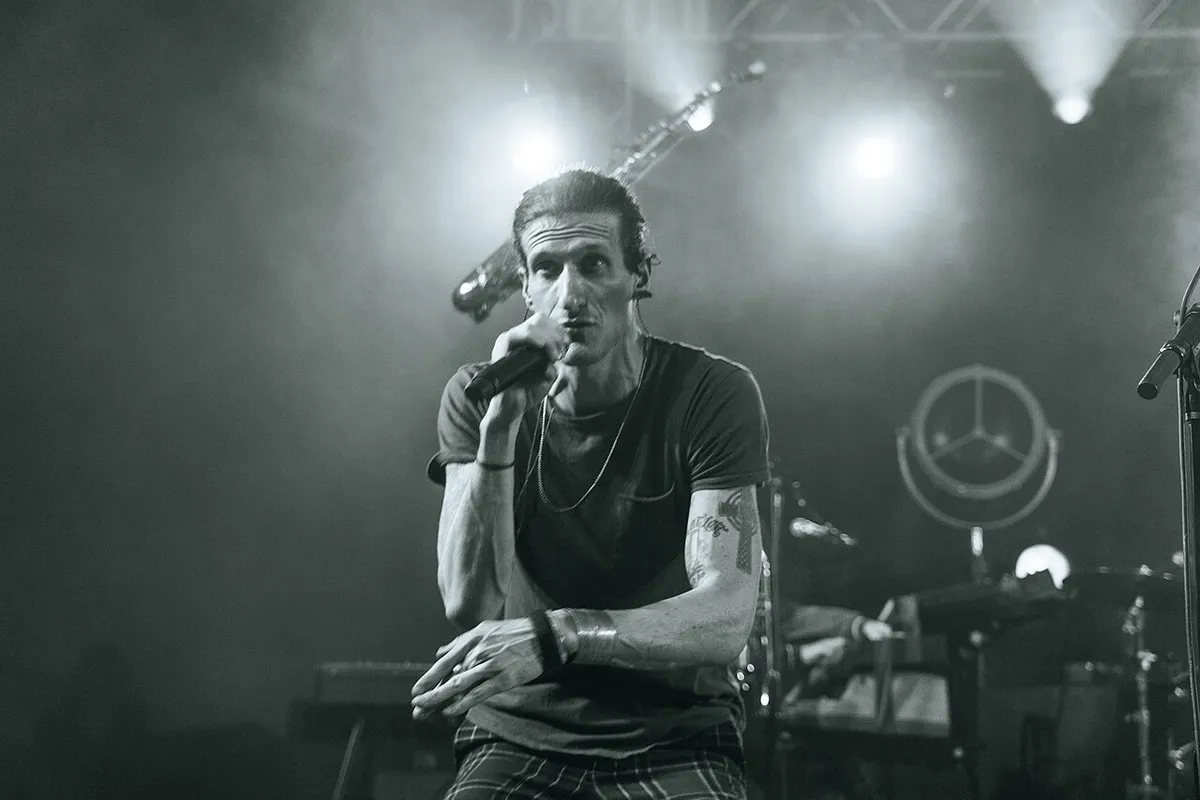 David Shaw performing live