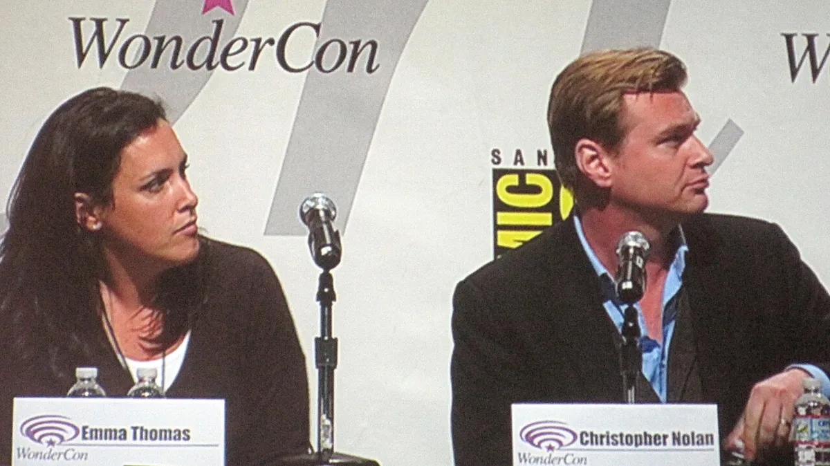 Emma Thomas and Christopher Nolan