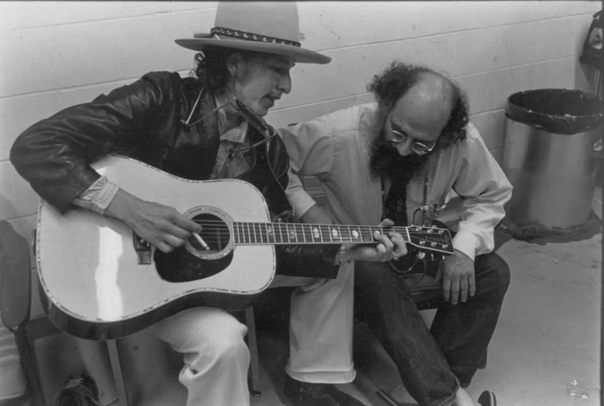 Allen Ginsberg and Bob Dylan