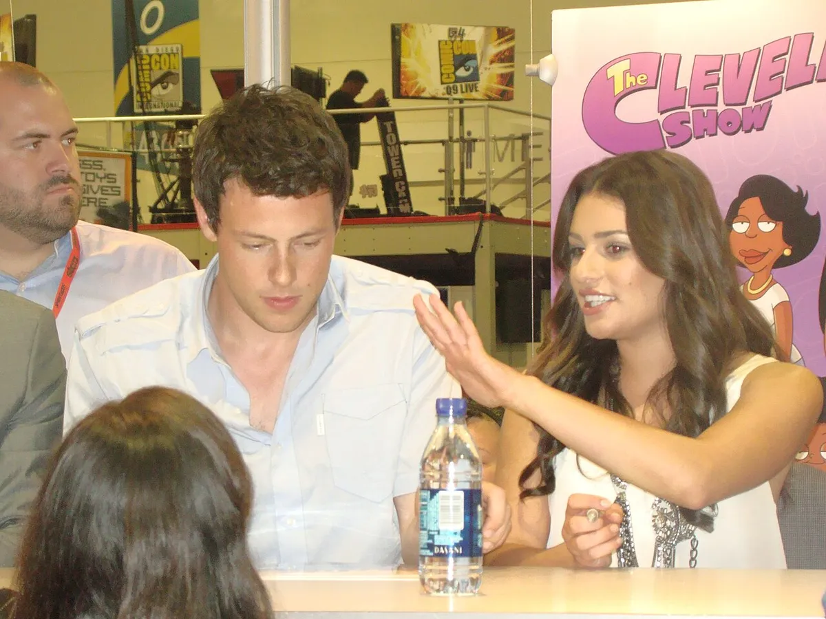Lea Michele Cory Monteith Comic Con